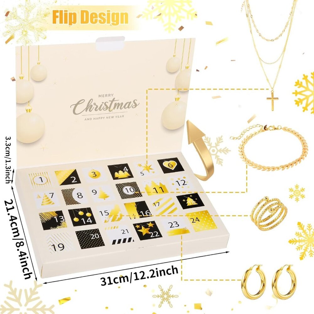 Advent Calendar Jewelry For Adult 24 Days Holiday Surprise Countdown With Neckla View 3